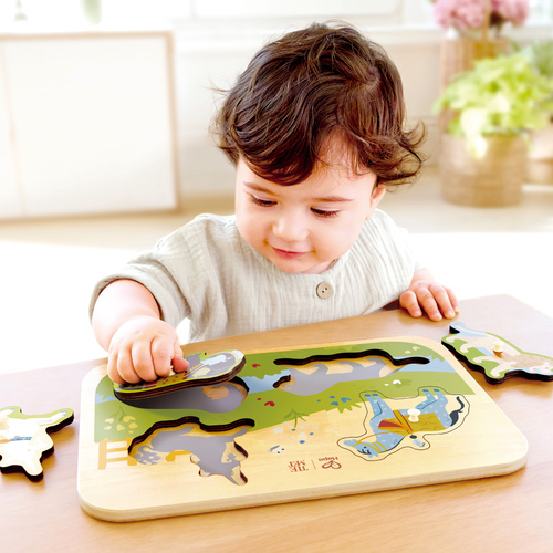 德國Hape 造型手抓板拼圖