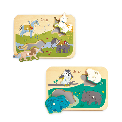 德國Hape 造型手抓板拼圖