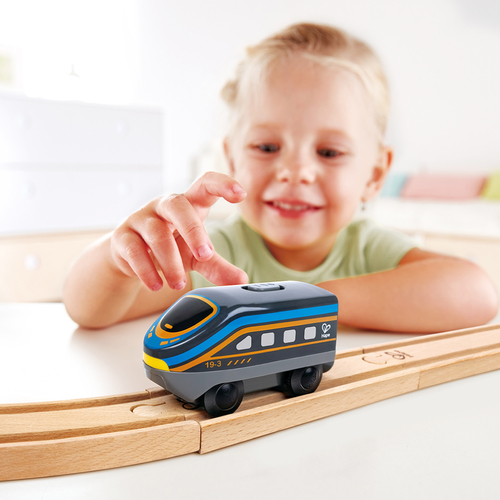 【網路限定】德國Hape 電動城市列車-4色選擇