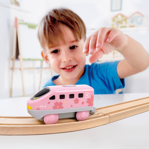【網路限定】德國Hape 電動城市列車-4色選擇
