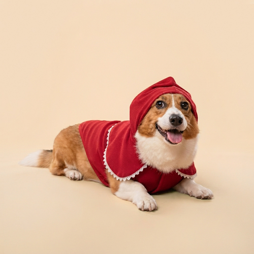 Poshüpets 寵物衣服｜童話序語紅帽披巾斗篷