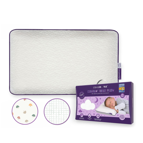 【組合商品】Cleva Foam® 護頭型幼童枕(12M以上適用)+枕套