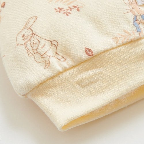 秋天童話嬰兒帽 (遠紅外線柔暖布+天絲棉)