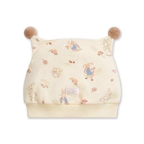 秋天童話嬰兒帽 (遠紅外線柔暖布+天絲棉)