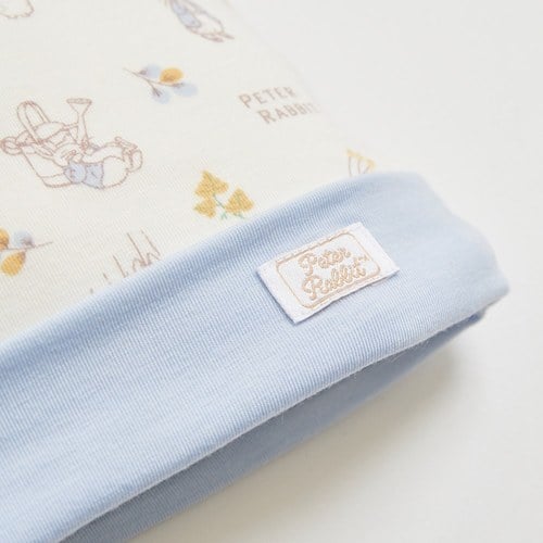 綠映比得嬰兒帽 (美麗諾羊毛布)