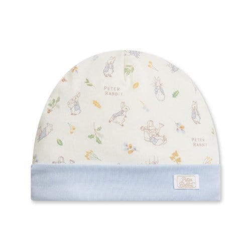 綠映比得嬰兒帽 (美麗諾羊毛布)