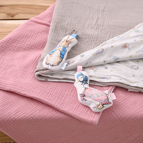 四季系列-彩色比得純棉紗布包巾