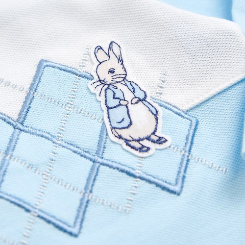 比得兔 清新藍調兔裝禮盒/連身衣3件組禮盒 (兔裝+安撫巾+帽子)