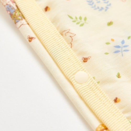 田園比得短袖兩段式調節開襟包屁衣 (水晶紗)