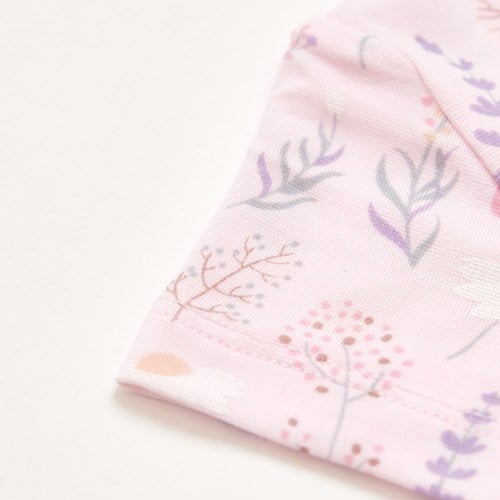 採花趣短袖兩段式調節開襟包屁衣 (水晶紗)