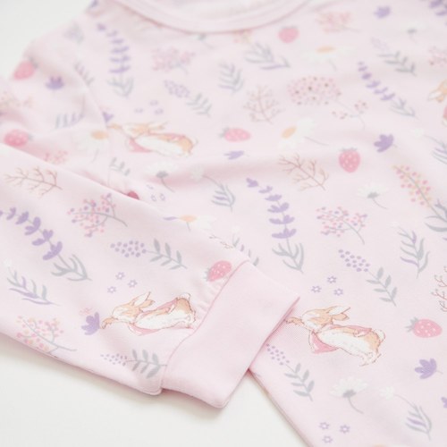 採花趣長袖側開包屁衣 (水晶紗)