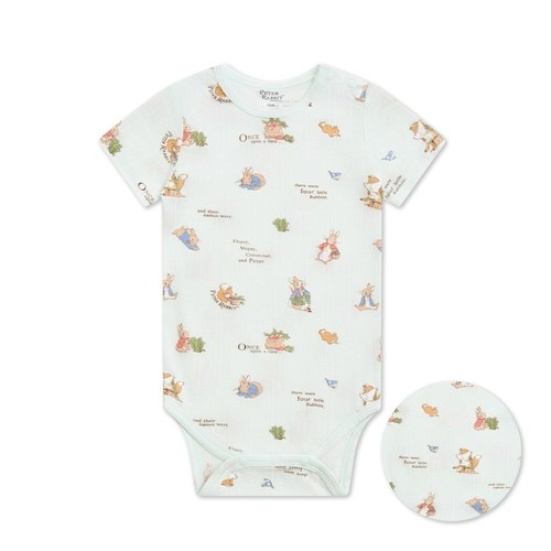 比得物語短袖側開包屁衣 (天絲洞感緹花布)