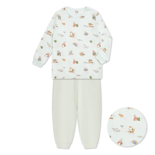 比得物語圓領冷氣衫套裝 (天絲洞感緹花布+彈性布)