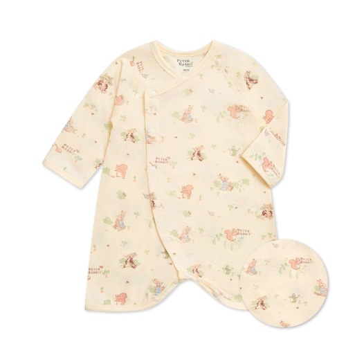 野餐比得肚衣蝴蝶兔裝 (天絲洞感緹花布)