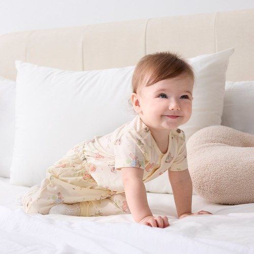 野餐比得嬰兒長褲 (天絲洞感緹花布)