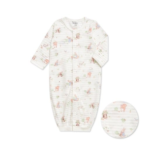 野餐比得長袍妙妙裝 (天絲橫紋單面布)