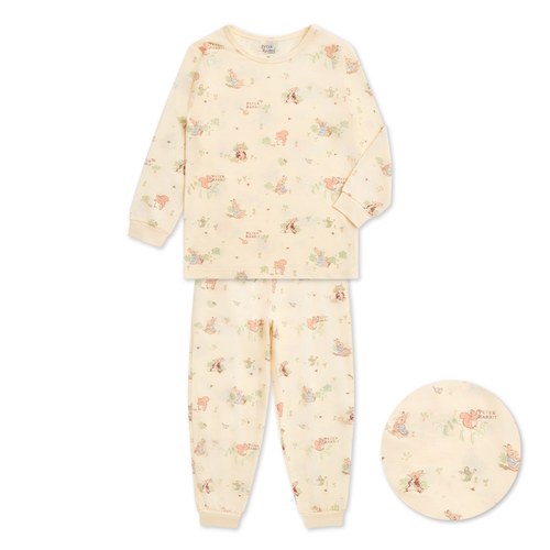 野餐比得圓領冷氣衫套裝 (天絲洞感緹花布)