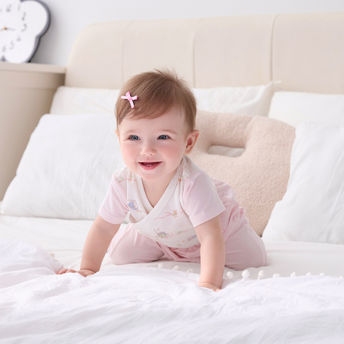 春日比得兩段式調節開襟包屁衣 (冰紗布)