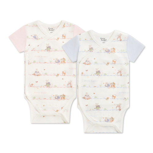 春日比得兩段式調節開襟包屁衣 (冰紗布)