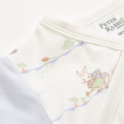 春日比得兩段式調節開襟包屁衣 (冰紗布)