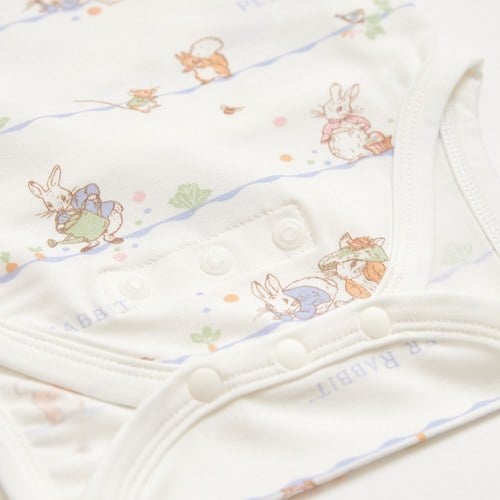 春日比得兩段式調節開襟包屁衣 (冰紗布)