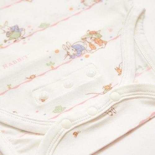 春日比得兩段式調節開襟包屁衣 (冰紗布)