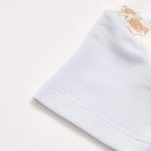 春日比得短袖前開包屁衣 (冰紗布)