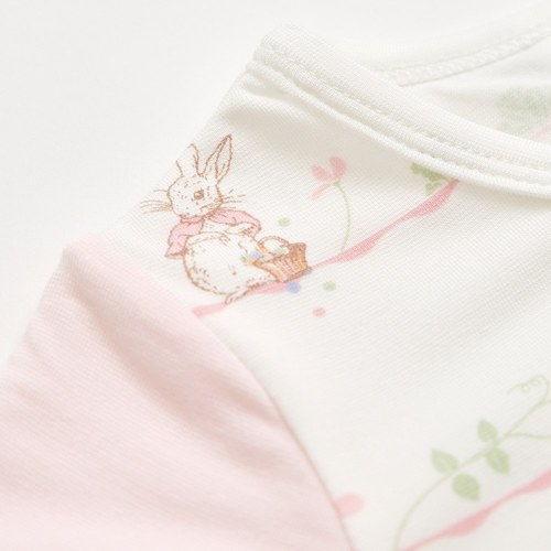 春日比得短袖前開包屁衣 (冰紗布)