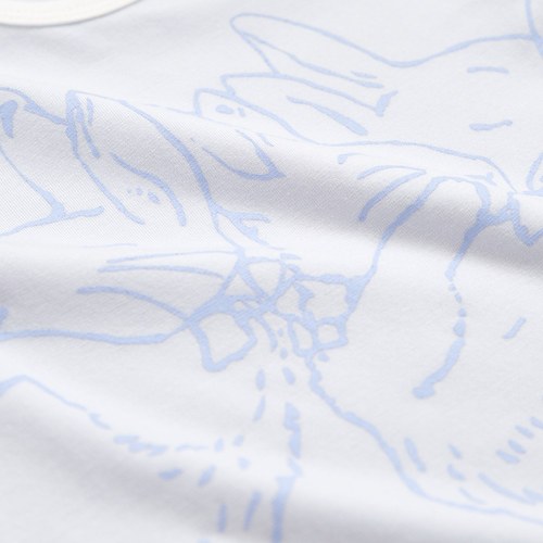 春日比得短袖側開包屁衣 (冰紗布)