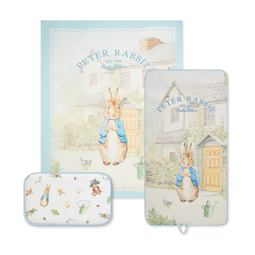 比得兔天絲空調被+冰絲蓆+冰絲枕