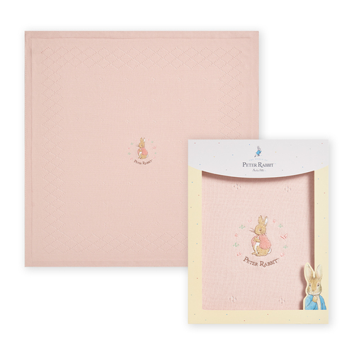 悅讀比得兔洞洞棉毯禮盒 90 x 90cm