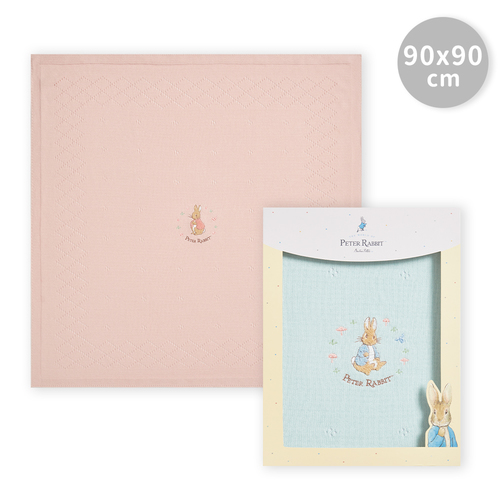 悅讀比得兔洞洞棉毯禮盒 90 x 90cm