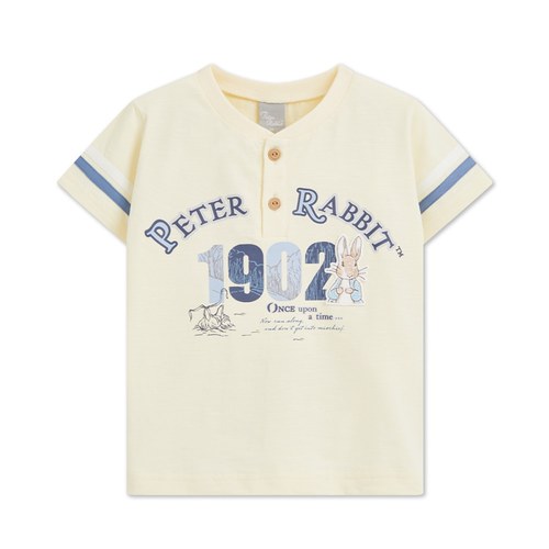 清新比得經典LOGO鈕扣領上衣