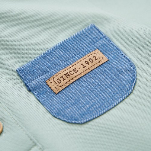 清新比得刺繡燙貼POLO衫