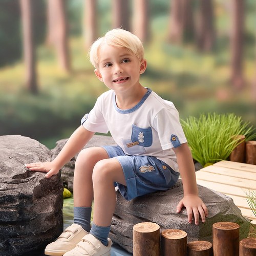 清新比得翻蓋口袋短褲 (吸濕排汗)