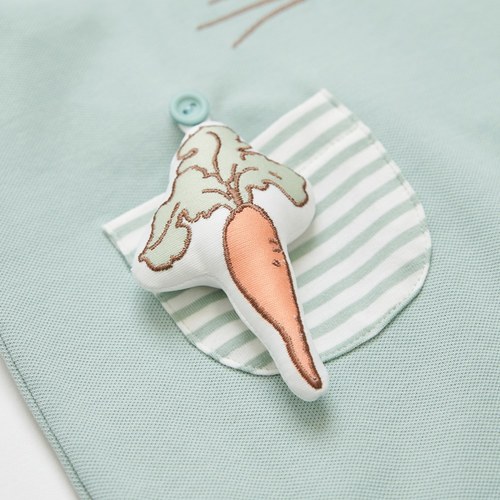 清新比得造型兔耳朵吊帶褲