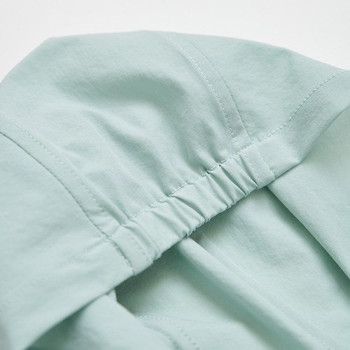 清新比得雙色拼接連帽外套