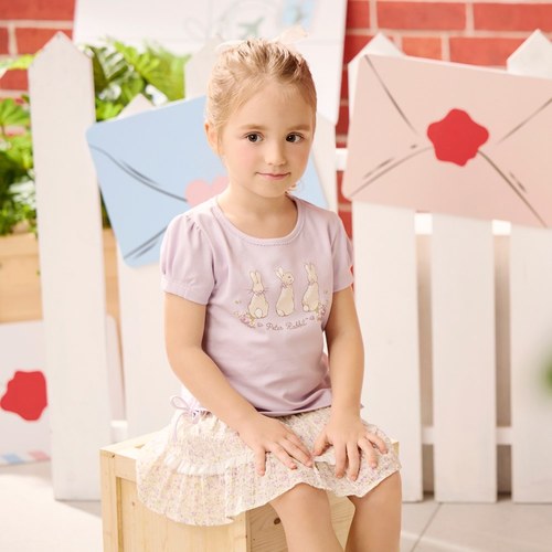 甜心比得蝴蝶結抽繩上衣