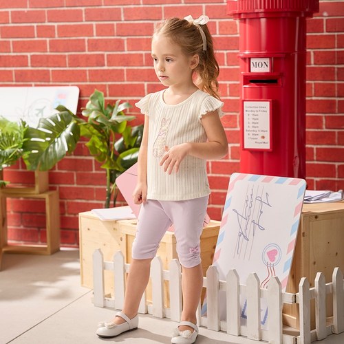 甜心比得蝴蝶結抽繩五分褲