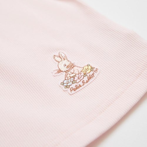 小香兔蕾絲滾邊立體花上衣