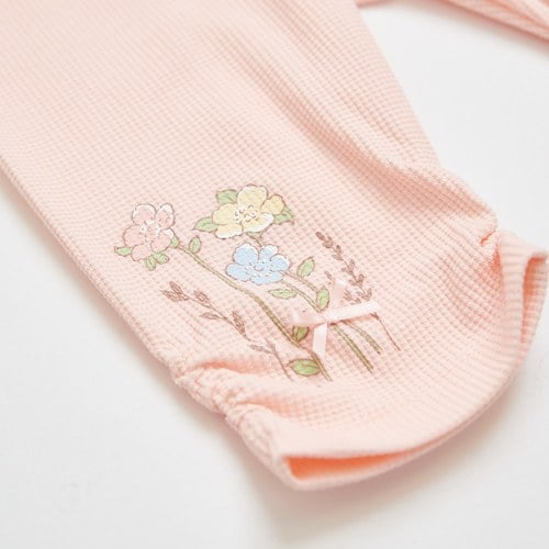 小香兔繽紛花刺繡五分褲