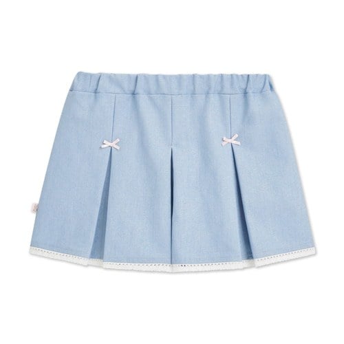 小香兔蕾絲滾邊百褶褲裙