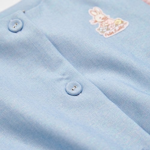 小香兔蕾絲滾邊開襟背心