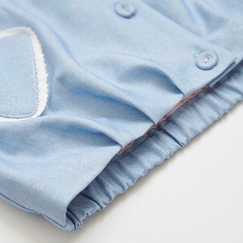 小香兔蕾絲滾邊開襟背心