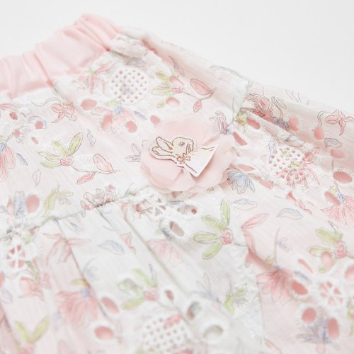 花語比得花瓣刺繡層次褲裙