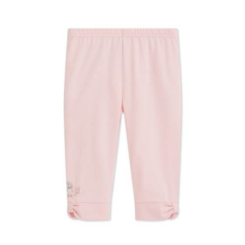 花語比得造型蝴蝶結抓皺七分褲 (吸濕排汗+抗UV)