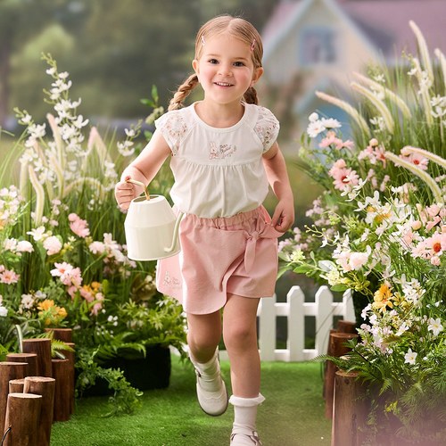 花語比得造型側蝴蝶結褲裙