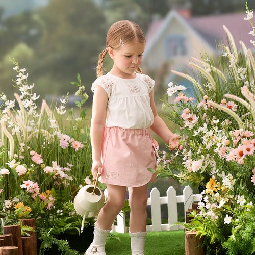 花語比得造型側蝴蝶結褲裙