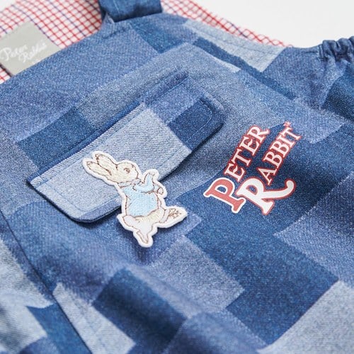 帥氣比得造型兔口袋吊帶褲