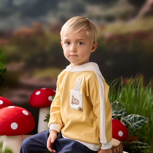 小森林長袖連帽上衣